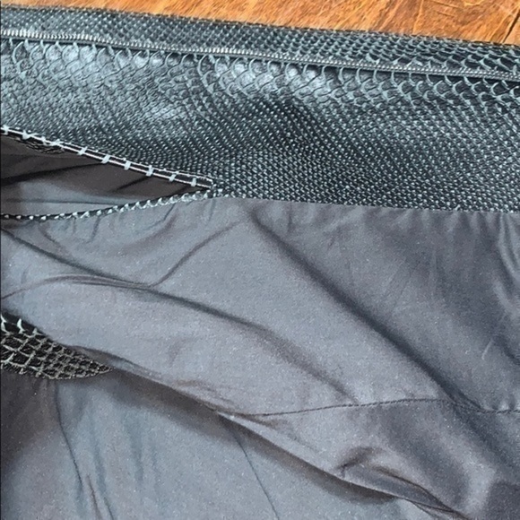 BCBGMAXAZRIA Runway “ Finn Vest “ Luxury Lambskin Asymmetrical Lamb Leather Top - Picture 10 of 11